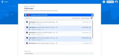 Customer Portal Notifications for Confluence for Atlassian — screenshot