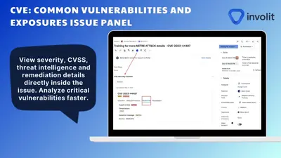 CVE: Common Vulnerabilities and Exposures Issue Panel for Atlassian — screenshot