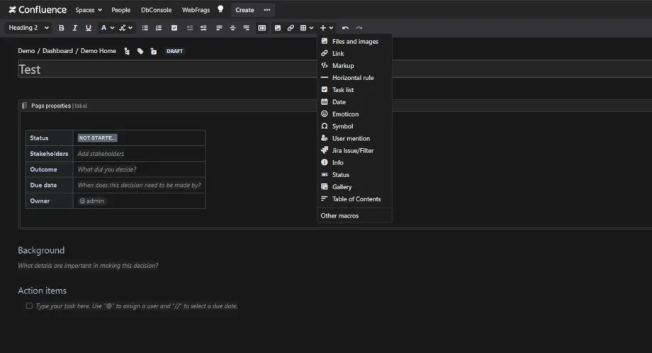DarkTheme for Confluence — screenshot from the Atlassian Marketplace listing