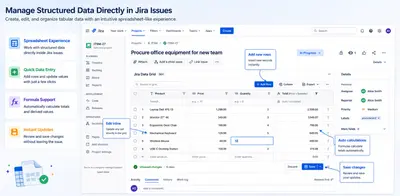 Data Grid for Jira for Atlassian — screenshot