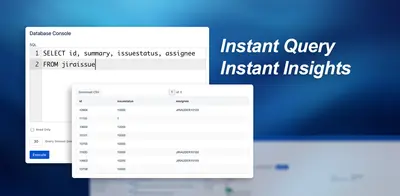 Database Console for Jira for Atlassian — screenshot