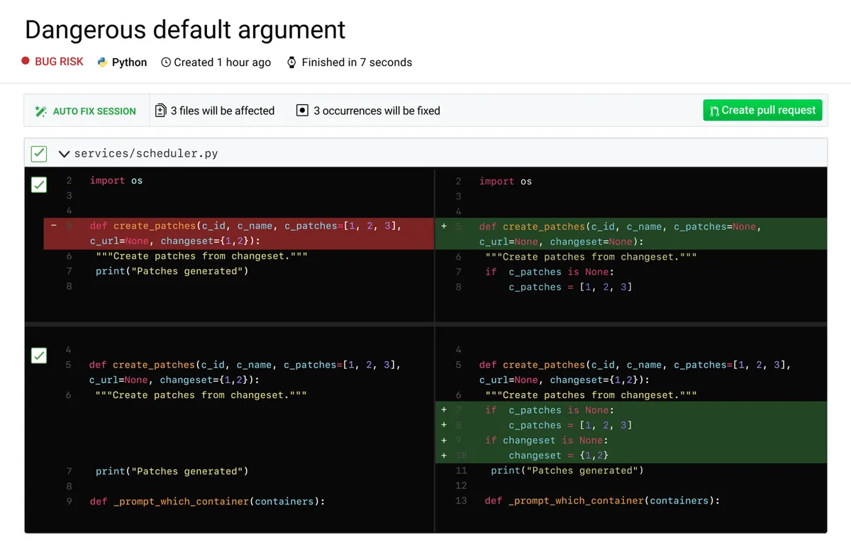 DeepSource Autofix — screenshot from the Atlassian Marketplace listing