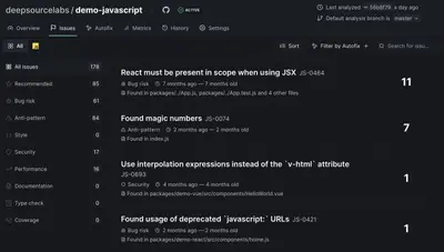 DeepSource for Atlassian — screenshot