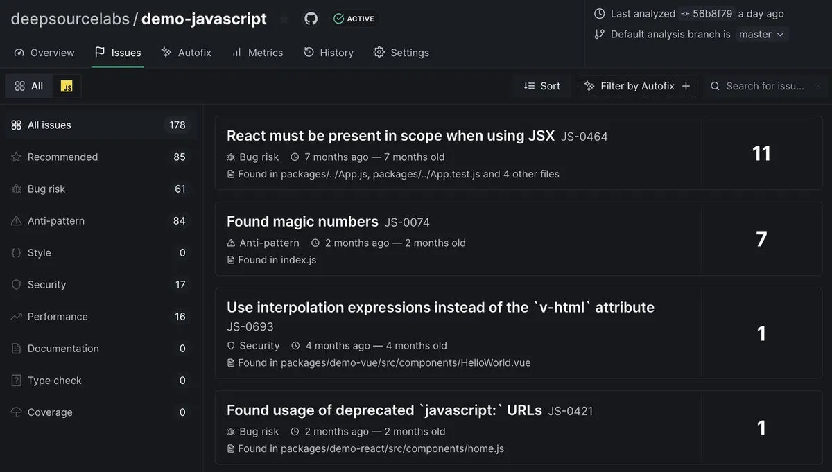 DeepSource — screenshot from the Atlassian Marketplace listing