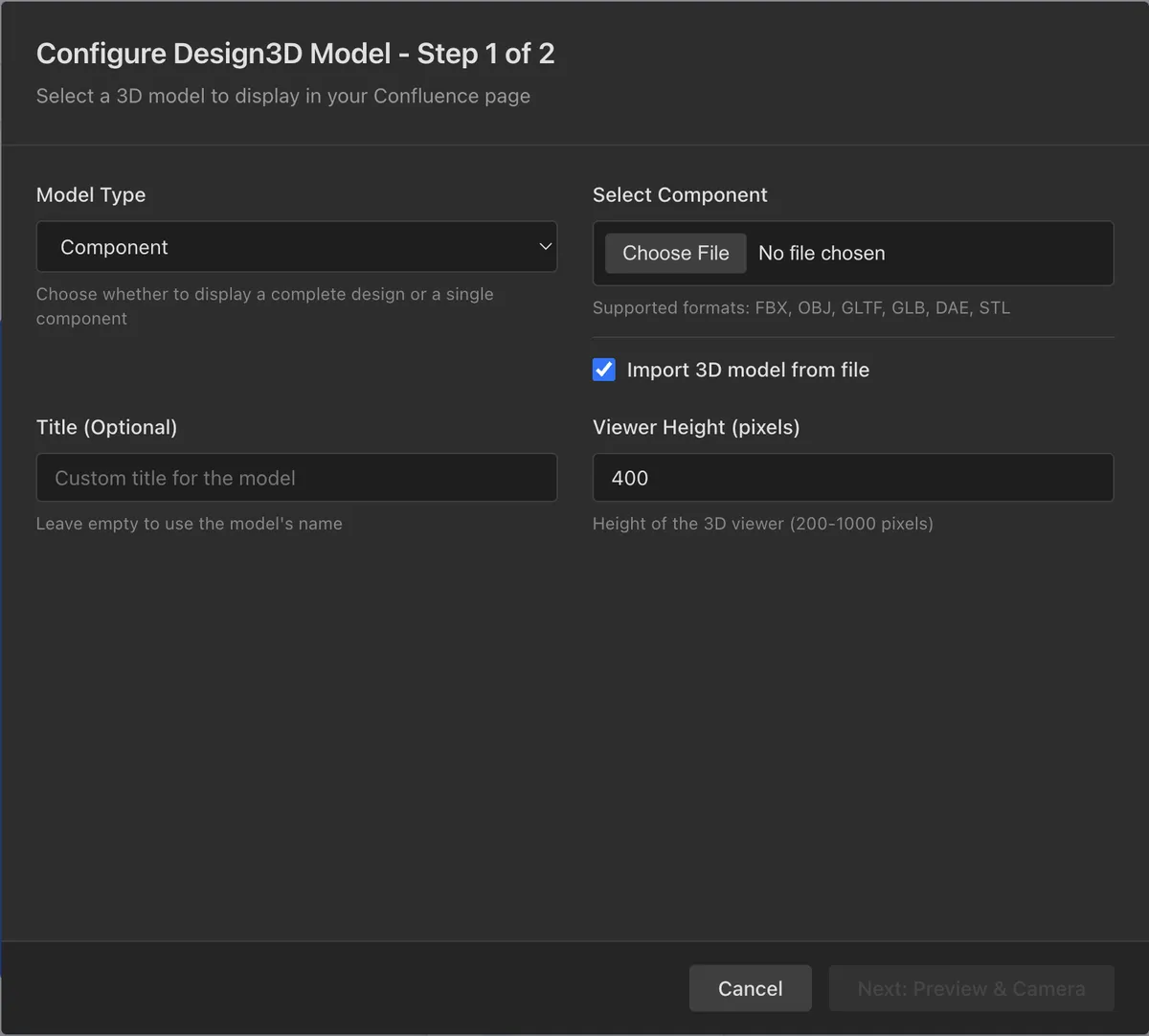 Design3D-Macro — screenshot from the Atlassian Marketplace listing