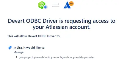 Devart ODBC Driver for Jira for Atlassian — screenshot