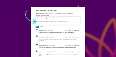 Diary - Team Journal for Confluence for Atlassian — screenshot