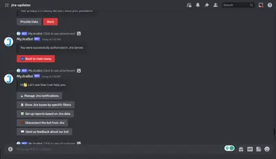 Discord integration for Jira by Redwerk for Atlassian — screenshot
