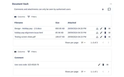 Document Vault - Secure attachments in Jira for Atlassian — screenshot