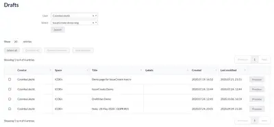 DraftMan for Confluence for Atlassian — screenshot