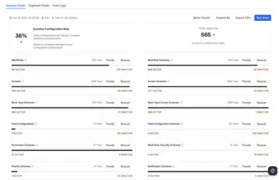 Duplicate Configuration Finder For Jira for Atlassian — screenshot