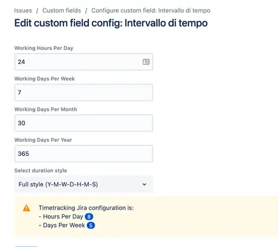 Duration Field for Atlassian — screenshot
