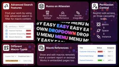 Easy Dropdown Menu (Drop down selection) for Atlassian — screenshot