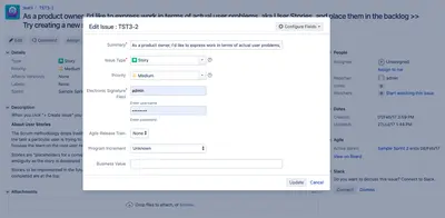 Electronic Signatures for Atlassian — screenshot