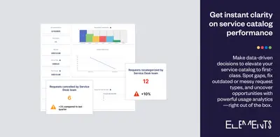 Elements Catalyst - service catalog optimization for JSM for Atlassian — screenshot