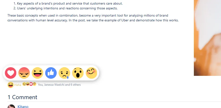 Emotions for Confluence — screenshot from the Atlassian Marketplace listing