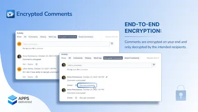 Encrypted Comments for Jira for Atlassian — screenshot