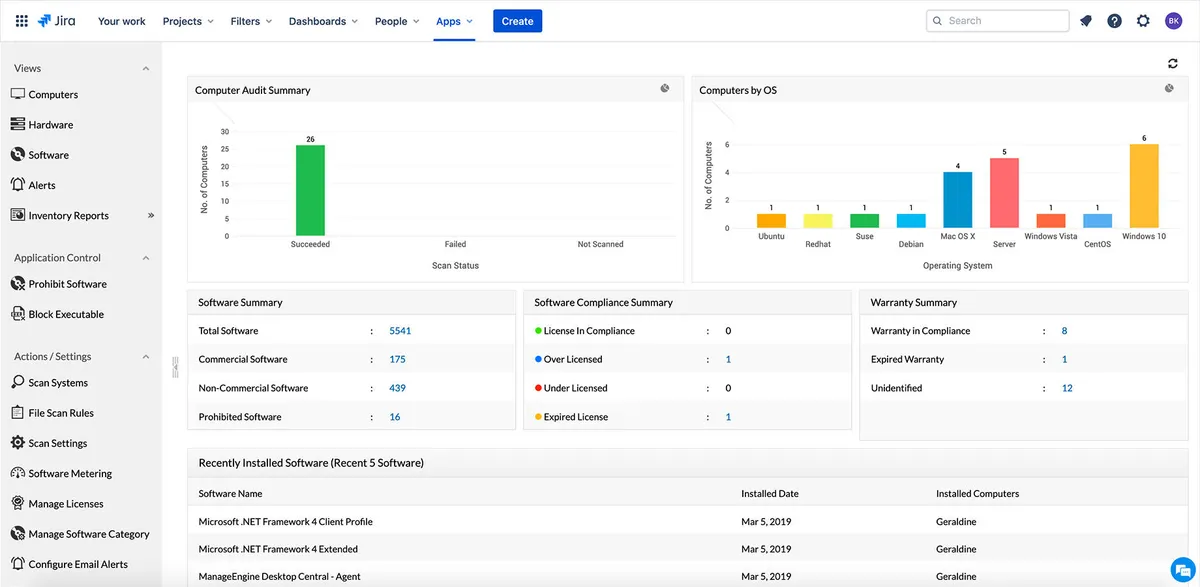 Endpoint Central — screenshot from the Atlassian Marketplace listing