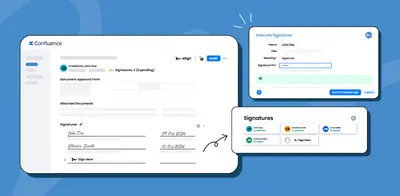 eSign Signatures for Confluence for Atlassian — screenshot