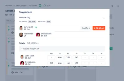 Everhour Time Tracking Integration for Jira for Atlassian — screenshot