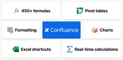 Excel-like Tables for Confluence (Spreadsheet & Chart) for Atlassian — screenshot