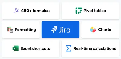 Excel-like Tables for Jira (Sheet Import & Export) for Atlassian — screenshot