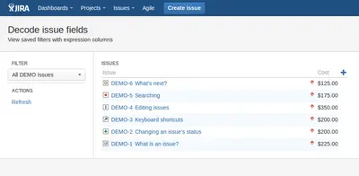 Expression Columns for Jira for Atlassian — screenshot