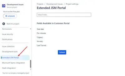 Extended JSM Portal - FREE for Atlassian — screenshot