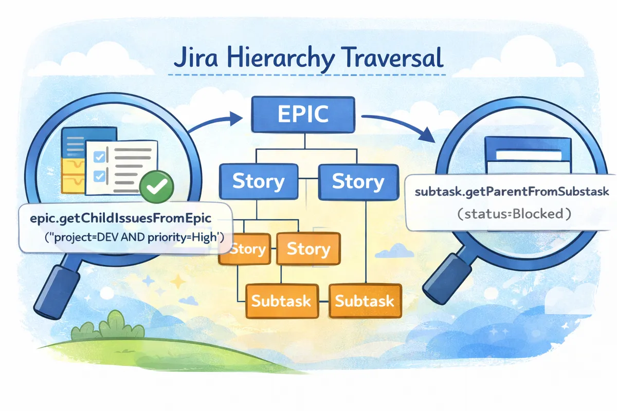 Extension for JQL — screenshot from the Atlassian Marketplace listing