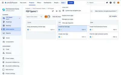 Extension Point Finder for Jira for Atlassian — screenshot