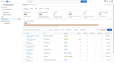 FastAudit — Custom Field Scanner for Jira for Atlassian — screenshot
