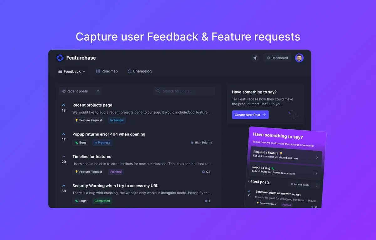 Featurebase for Jira — screenshot from the Atlassian Marketplace listing