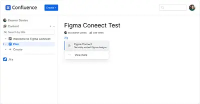 Figma Connect for Confluence for Atlassian — screenshot