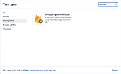 Firebase App Distribution Plugin for Atlassian — screenshot