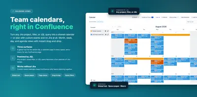Flexible Calendar for Confluence for Atlassian — screenshot