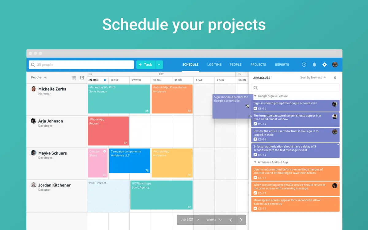 Float - Resource Management — screenshot from the Atlassian Marketplace listing