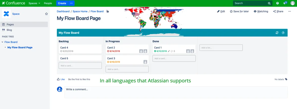 Flow Board — screenshot from the Atlassian Marketplace listing
