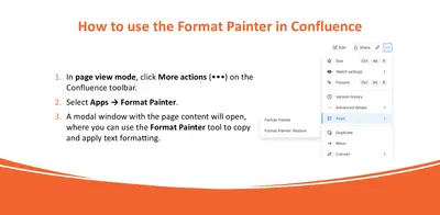 Format Painter for Confluence for Atlassian — screenshot