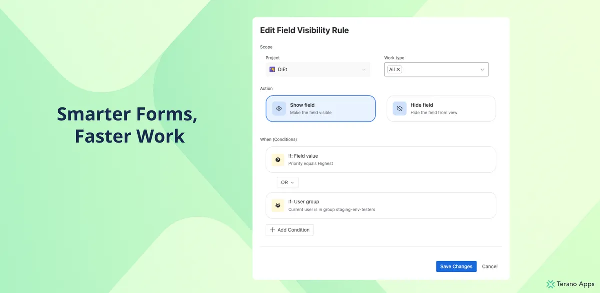 Formify – Dynamic Fields for Jira — screenshot from the Atlassian Marketplace listing