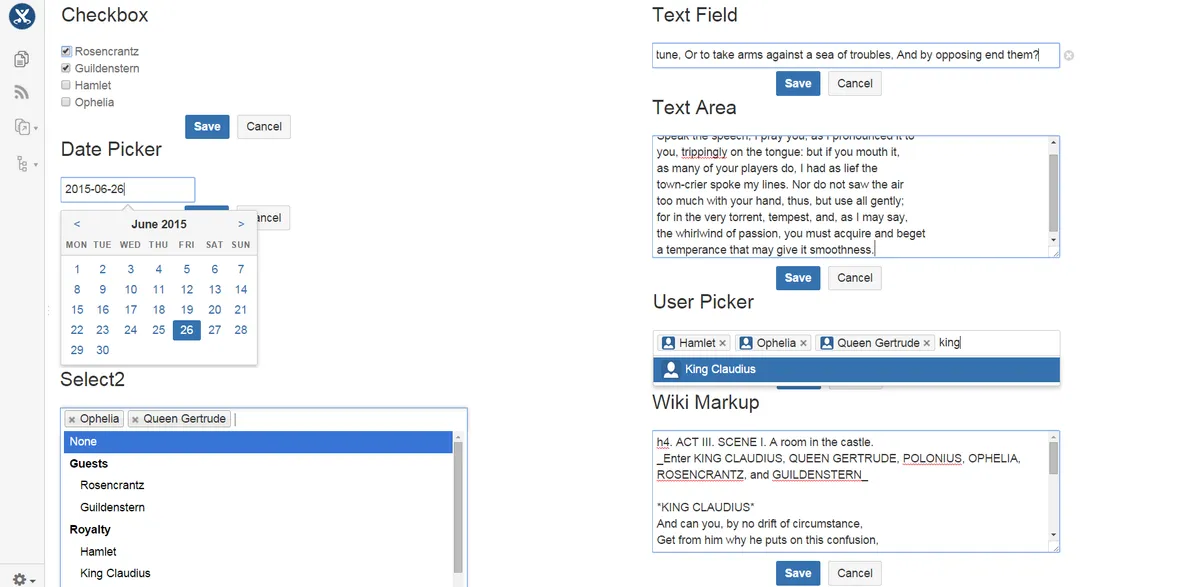 Forms Inline Editor — screenshot from the Atlassian Marketplace listing