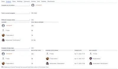 Friendly History for Jira for Atlassian — screenshot