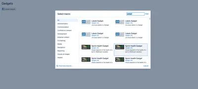 Gadgets for Confluence for Atlassian — screenshot