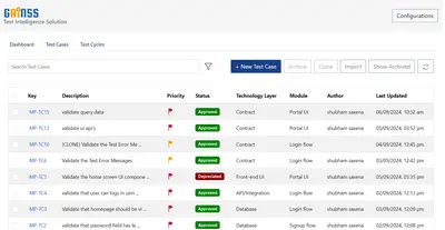 GAINSS-Test Intelligence Solution for Atlassian — screenshot