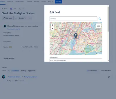 GeoData for Jira Service Management Cloud for Atlassian — screenshot