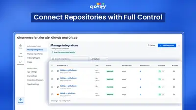 Gitconnect for Jira with GitHub and GitLab for Atlassian — screenshot
