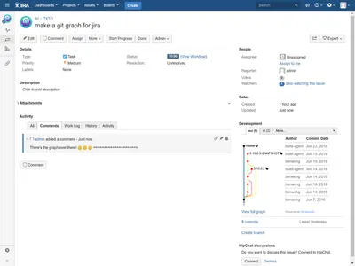 GitGraph for Jira and Bitbucket for Atlassian — screenshot