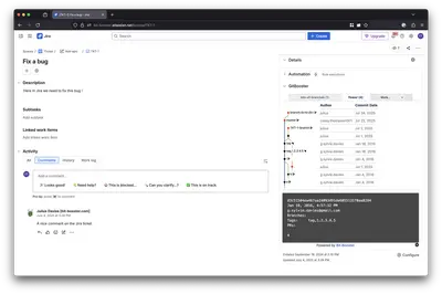 GitGraph for Jira and Github for Atlassian — screenshot
