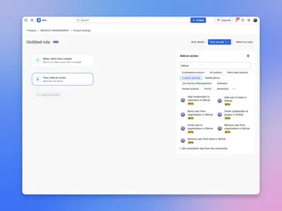 Github Access Automation for Jira for Atlassian — screenshot
