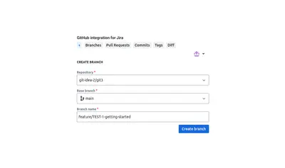 GitHub & Jira integration for Atlassian — screenshot