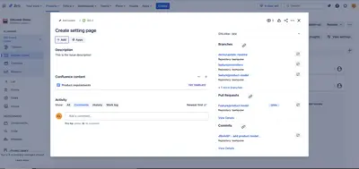 GitLinker - Branch, Commit & Pull Request Manager for Jira for Atlassian — screenshot